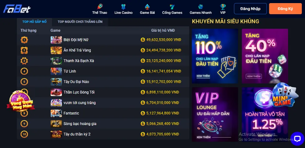 Hệ thống cấp độ VIP gi8 login
